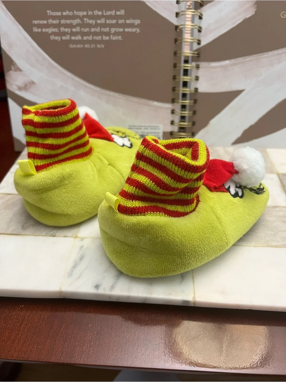 Kids Grinch Slippers - Green